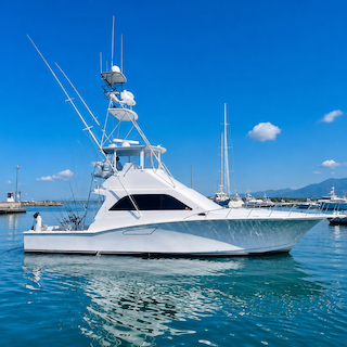 Yate de pesca deportiva «Ambition»: Pesca en alta mar en el puerto deportivo de Los Sueños