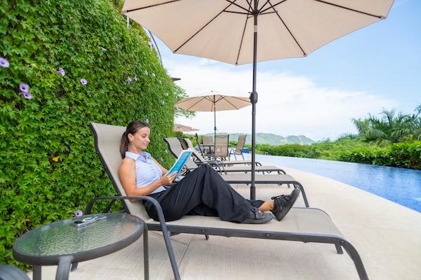 Professional working remotely from Los Sueños Resort Costa Rica