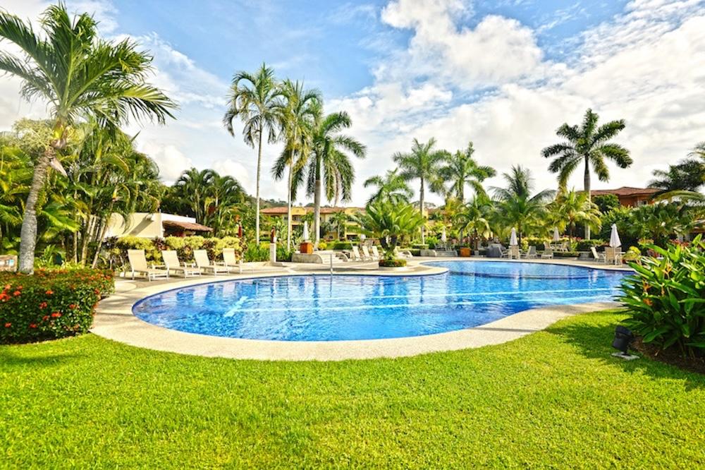Los Sueños Resort pool and tropical surroundings in Costa Rica