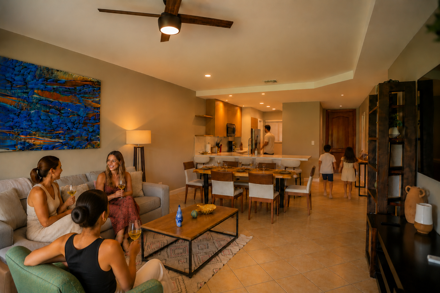 Golf course and tropical views from the Del Mar Community